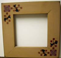 Beige with Flower Frame